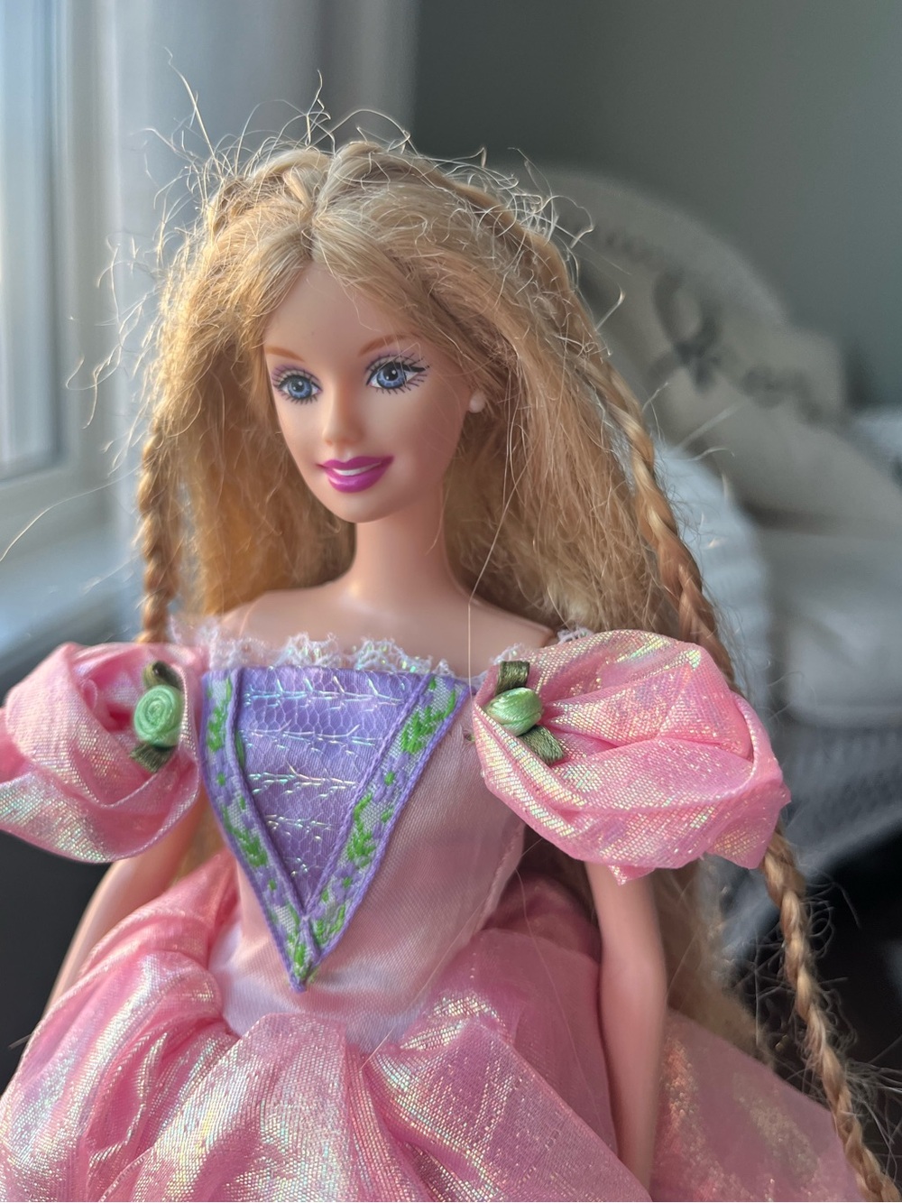 2001 Barbie Collector Edition RARE Princess RAPUNZEL DOLL Long Hair - Picture 7 of 12
